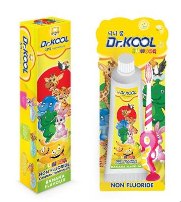 Dr. Kool Junior hương chuối mới – Chăm sóc sức khỏe răng miệng cho bé