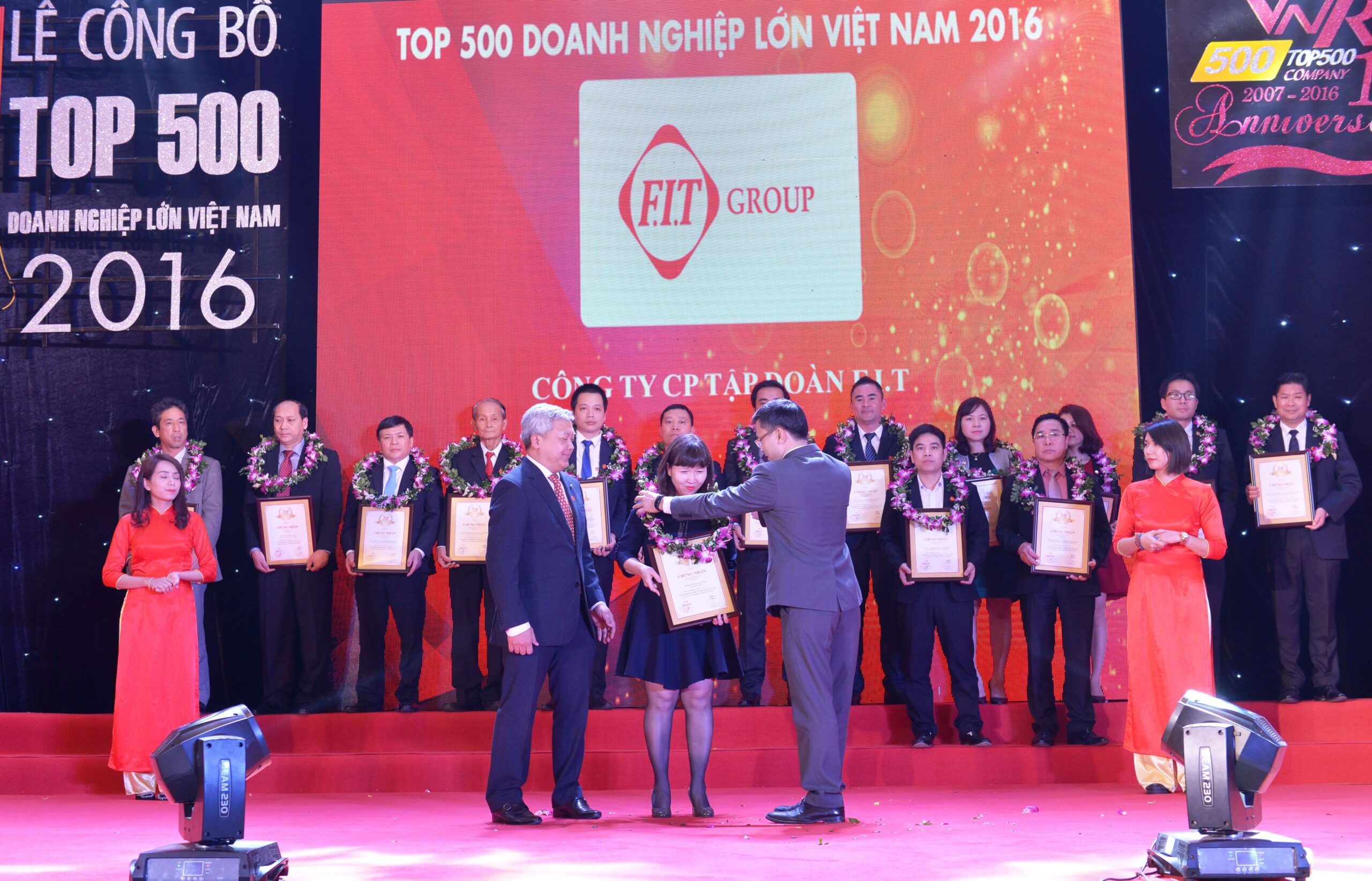 F.I.T lọt Top 500 doanh nghiệp tư nhân lớn nhất Việt Nam năm 2016