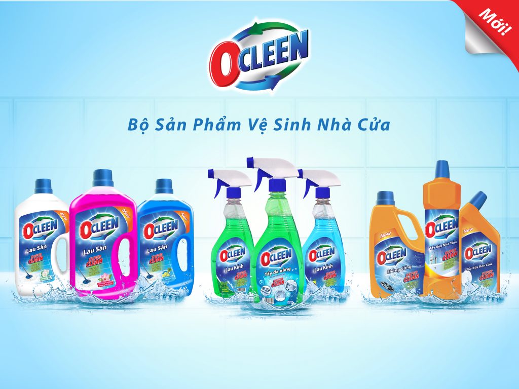 Bộ sản phẩm OCLEEN Mới – Cho nhà cửa luôn sạch mát