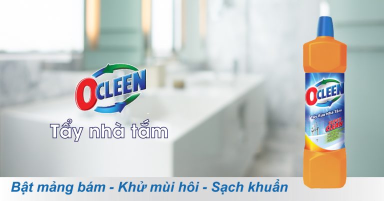 Tẩy Nhà Tắm OCLEEN – Vệ sinh nhà tắm sạch bong chỉ trong nháy mắt