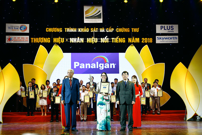 DCL: Panalgan được vinh danh “Thương hiệu – Nhãn hiệu nổi tiếng năm 2018”