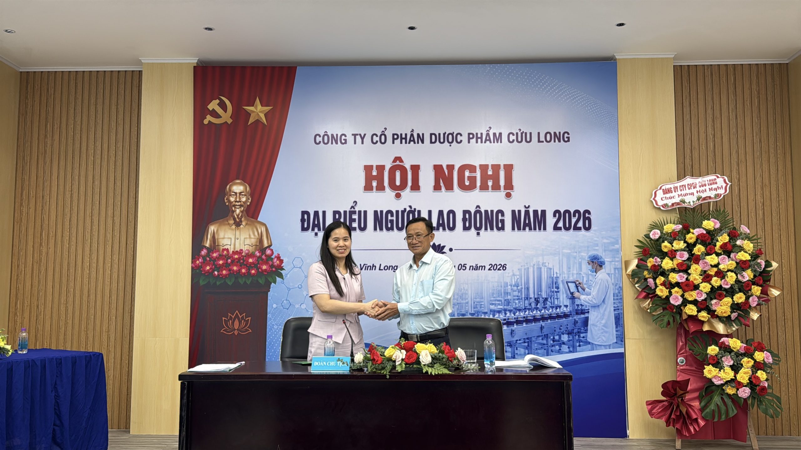 Dược Cửu Long tổ chức thành công Hội nghị Đại biểu Người lao động năm 2026